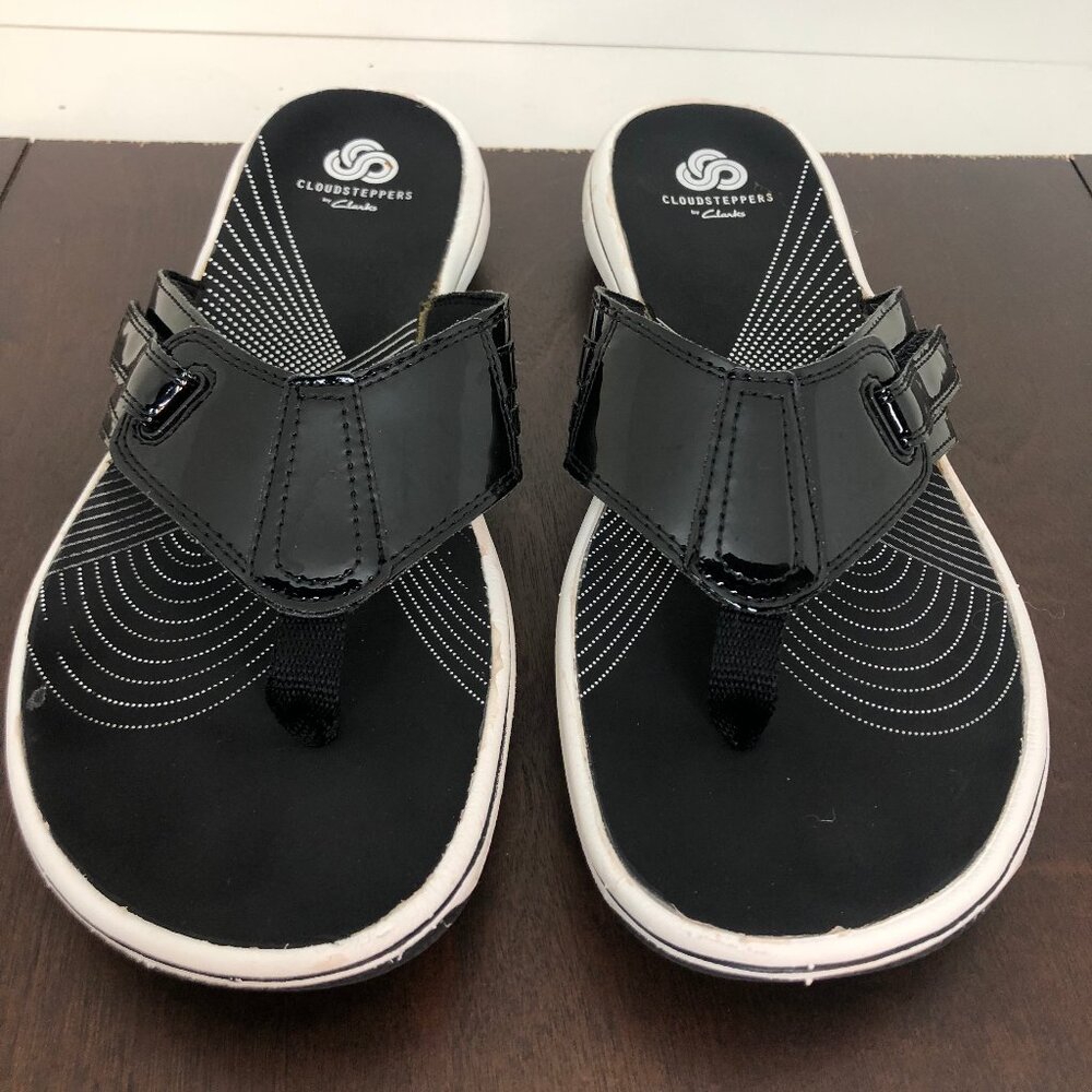 Clarks Women's Brinkley Sea Flip Flops Cloudstepper Sz.9
